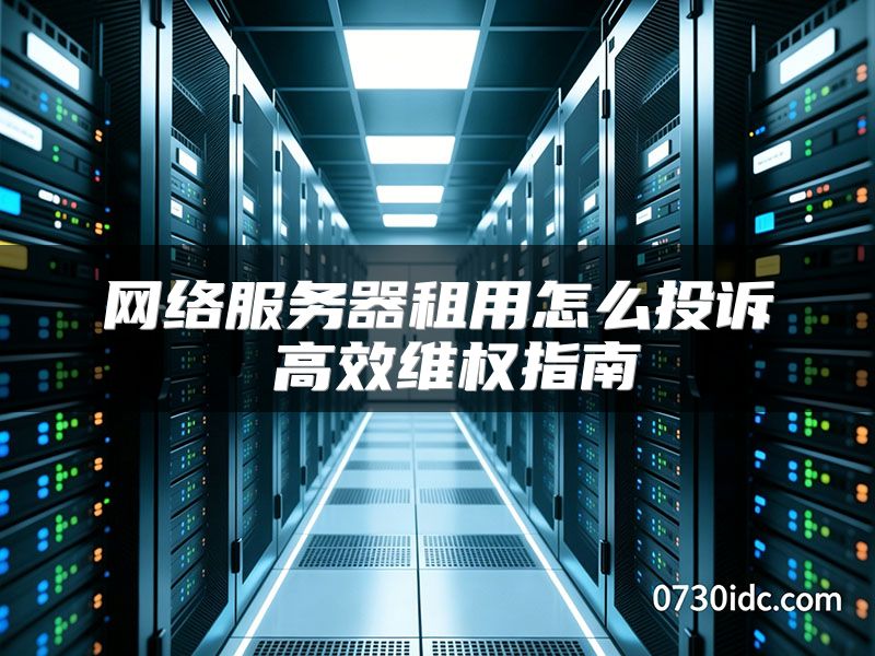 网络服务器租用怎么投诉 高效维权指南