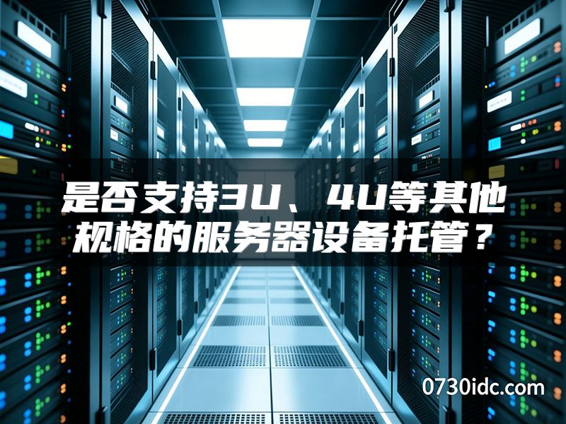 是否支持3U、4U等其他规格的服务器设备托管？