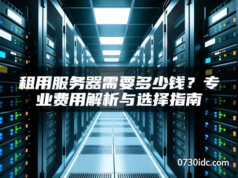 租用服务器需要多少钱?专业费用解析与选择指南
