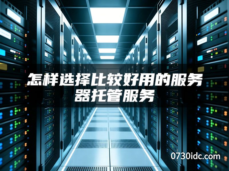 怎样选择比较好用的服务器托管服务