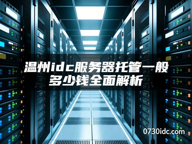 温州idc服务器托管一般多少钱全面解析