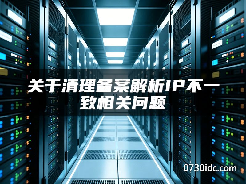 关于清理备案解析IP不一致相关问题