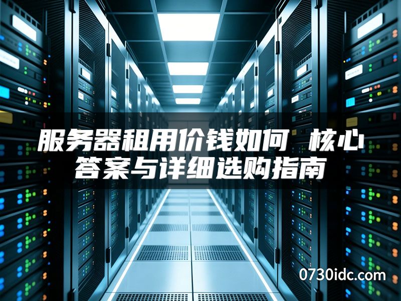 服务器租用价钱如何 核心答案与详细选购指南