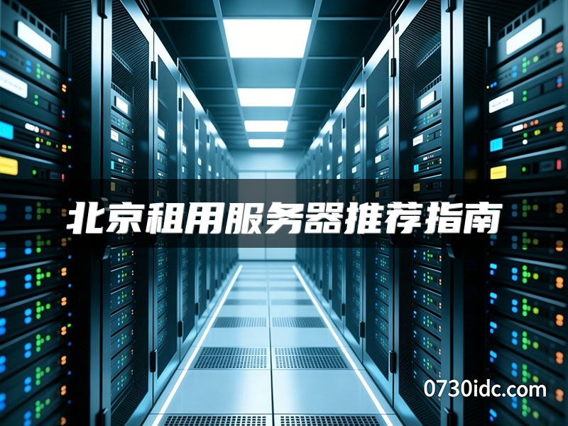北京租用服务器推荐指南