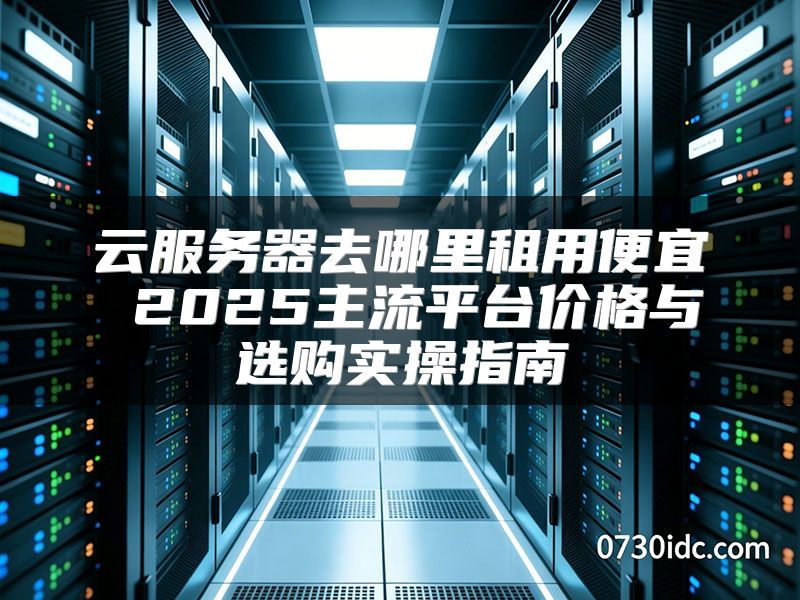 云服务器去哪里租用便宜 2025主流平台价格与选购实操指南