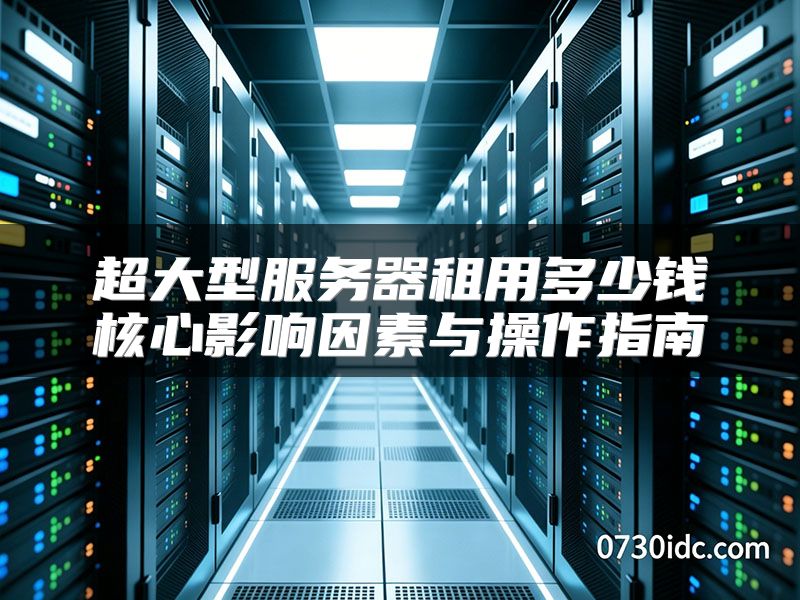 超大型服务器租用多少钱核心影响因素与操作指南