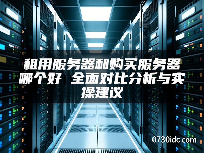 租用服务器和购买服务器哪个好 全面对比分析与实操建议