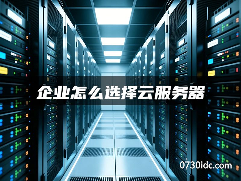 企业怎么选择云服务器