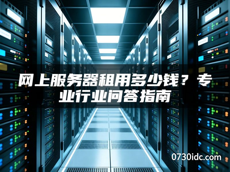 网上服务器租用多少钱？专业行业问答指南