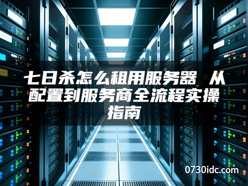 七日杀怎么租用服务器 从配置到服务商全流程实操指南