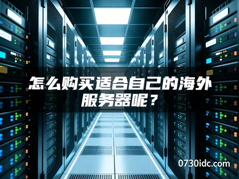 怎么购买适合自己的海外服务器呢?