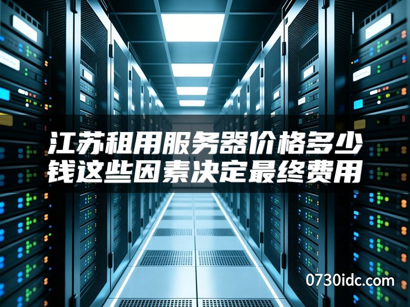 江苏租用服务器价格多少钱这些因素决定最终费用