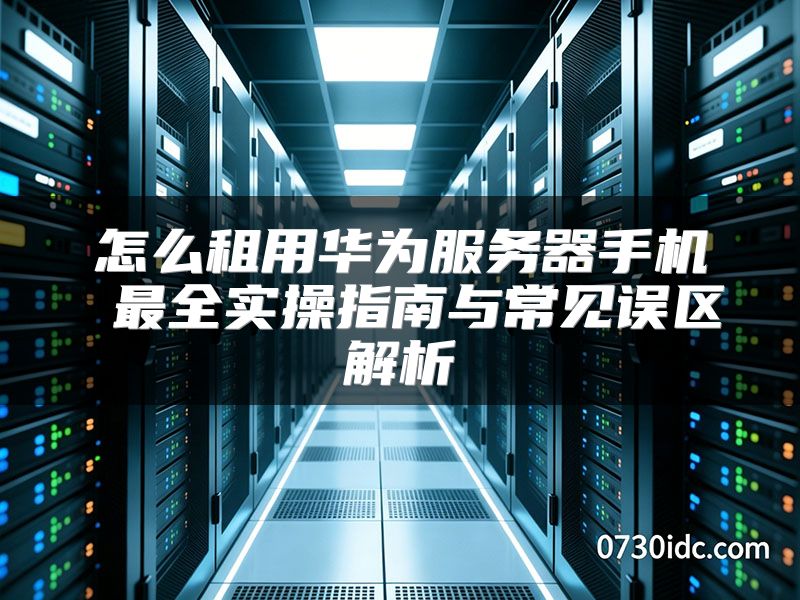 怎么租用华为服务器手机 最全实操指南与常见误区解析