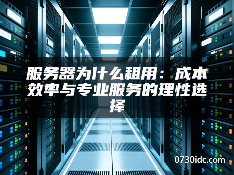 服务器为什么租用：成本效率与专业服务的理性选择