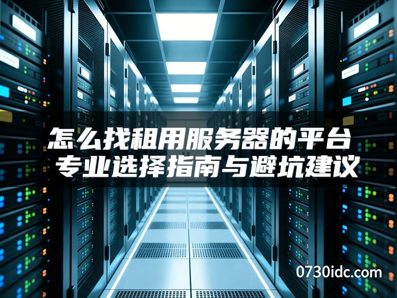怎么找租用服务器的平台 专业选择指南与避坑建议
