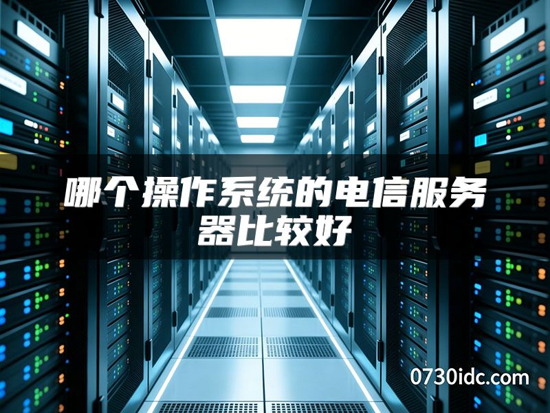 哪个操作系统的电信服务器比较好