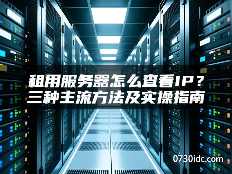 租用服务器怎么查看IP?三种主流方法及实操指南