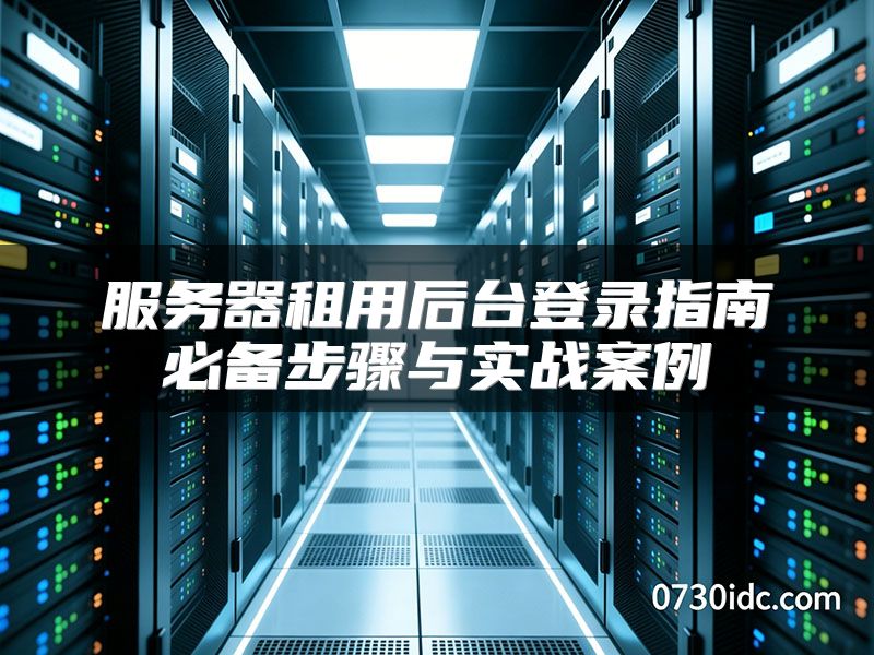 服务器租用后台登录指南必备步骤与实战案例