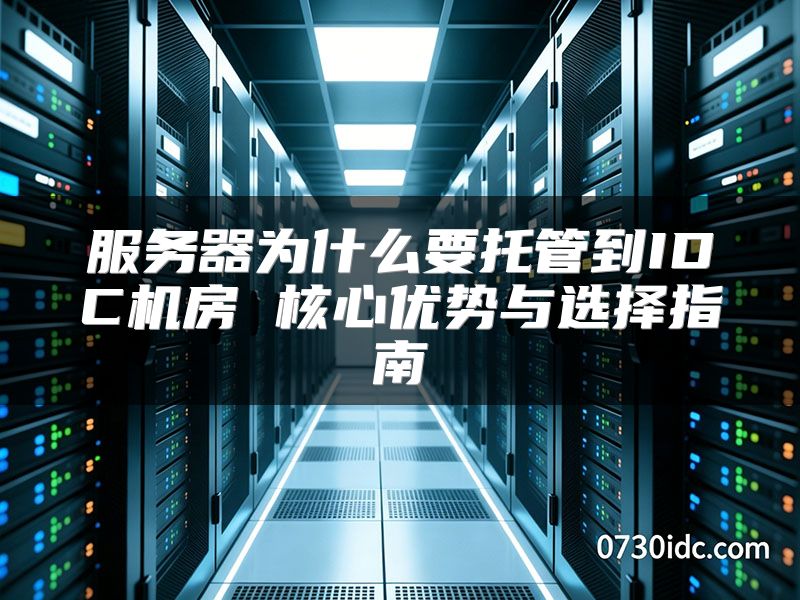 服务器为什么要托管到IDC机房 核心优势与选择指南