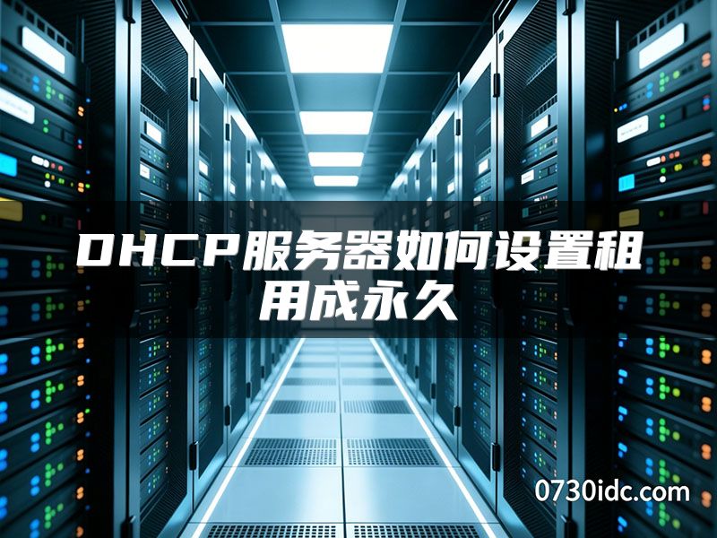 DHCP服务器如何设置租用成永久