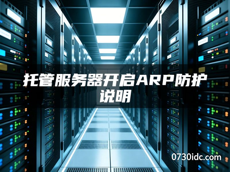 托管服务器开启ARP防护说明