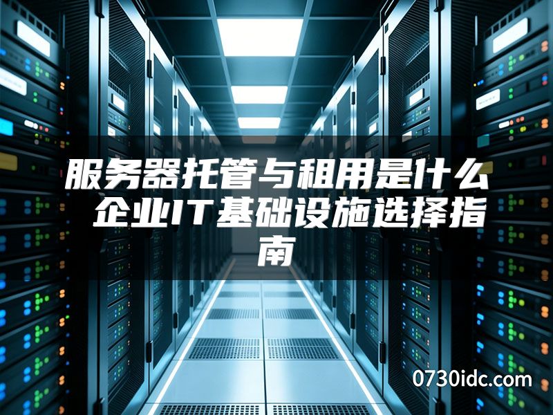 服务器托管与租用是什么 企业IT基础设施选择指南