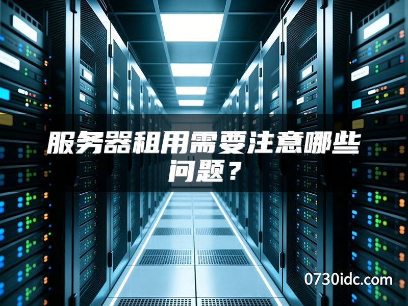 服务器租用需要注意哪些问题？