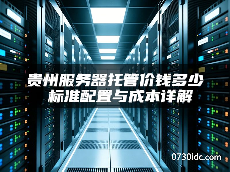 贵州服务器托管价钱多少 标准配置与成本详解