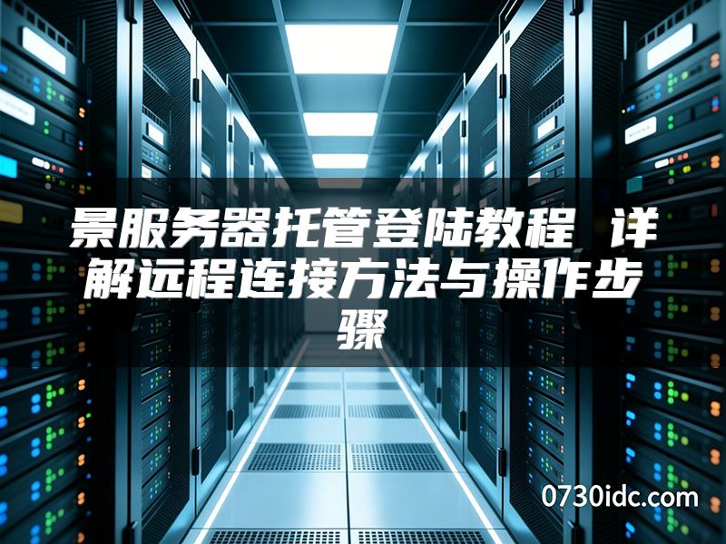 景服务器托管登陆教程 详解远程连接方法与操作步骤