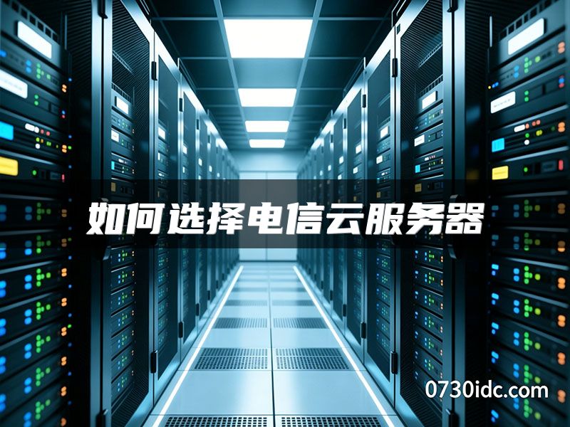 如何选择电信云服务器