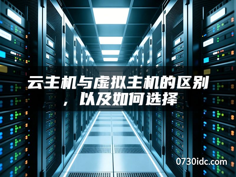 云主机与虚拟主机的区别,以及如何选择
