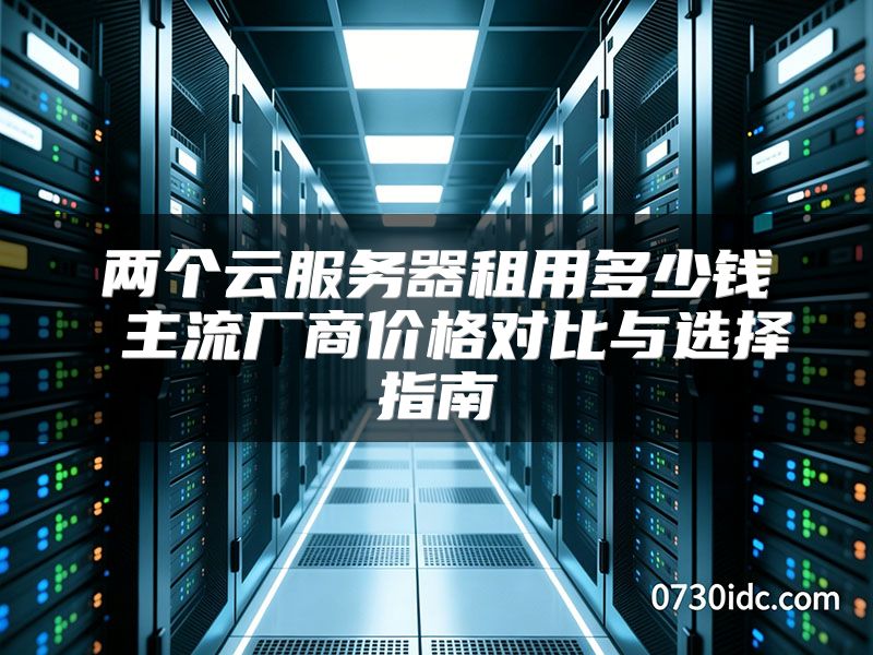 两个云服务器租用多少钱 主流厂商价格对比与选择指南