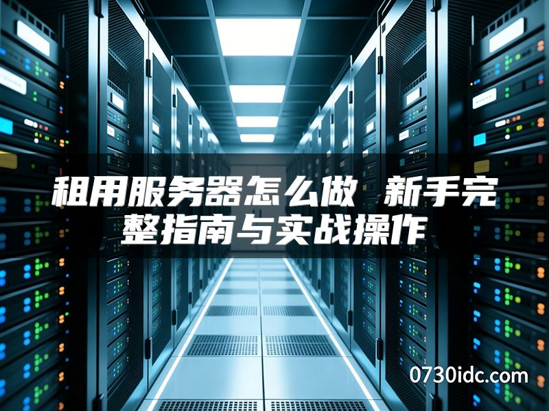 租用服务器怎么做 新手完整指南与实战操作
