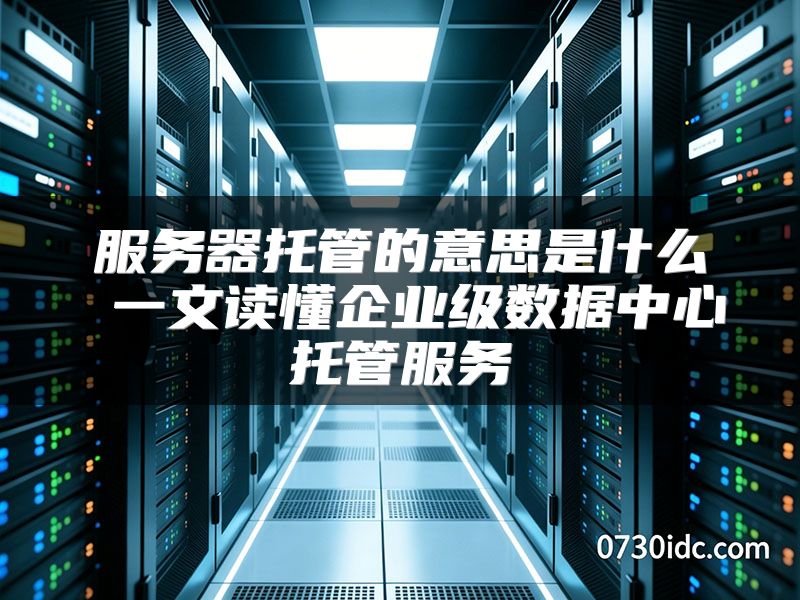 服务器托管的意思是什么 一文读懂企业级数据中心托管服务