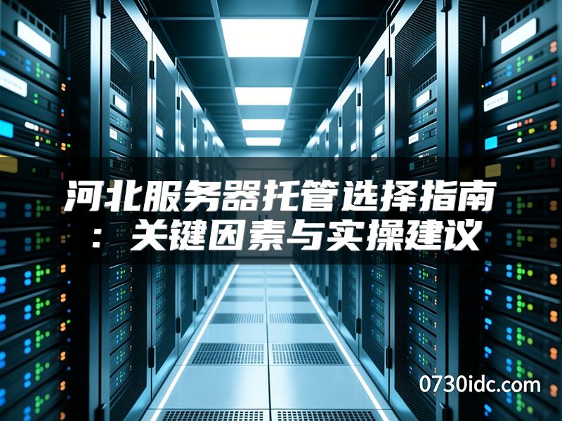 河北服务器托管选择指南:关键因素与实操建议