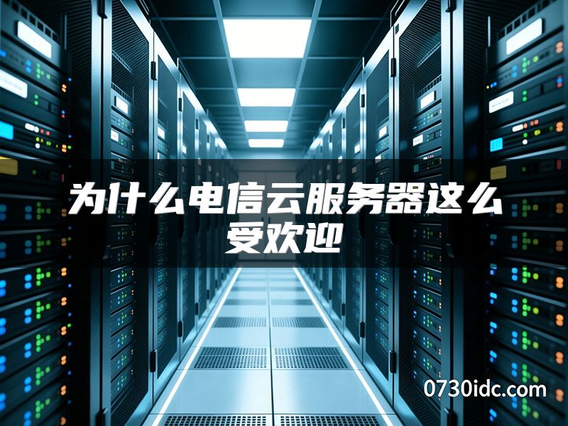 为什么电信云服务器这么受欢迎