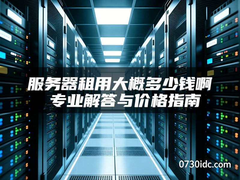服务器租用大概多少钱啊 专业解答与价格指南