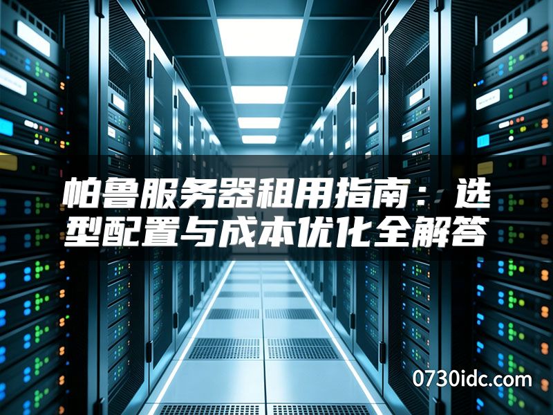 帕鲁服务器租用指南：选型配置与成本优化全解答