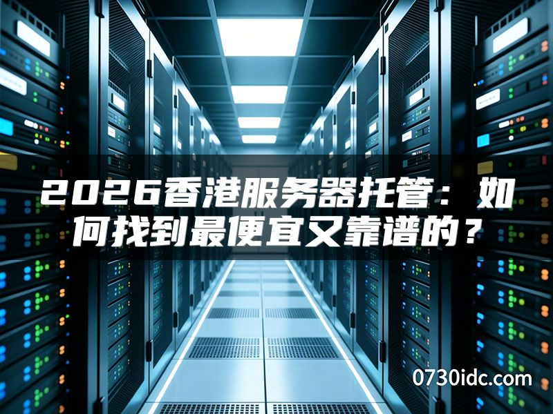 2026香港服务器托管:如何找到最便宜又靠谱的?