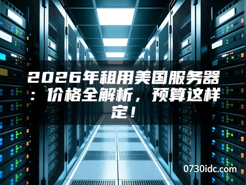 2026年租用美国服务器:价格全解析,预算这样定!