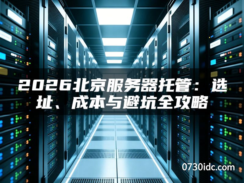 2026北京服务器托管：选址、成本与避坑全攻略