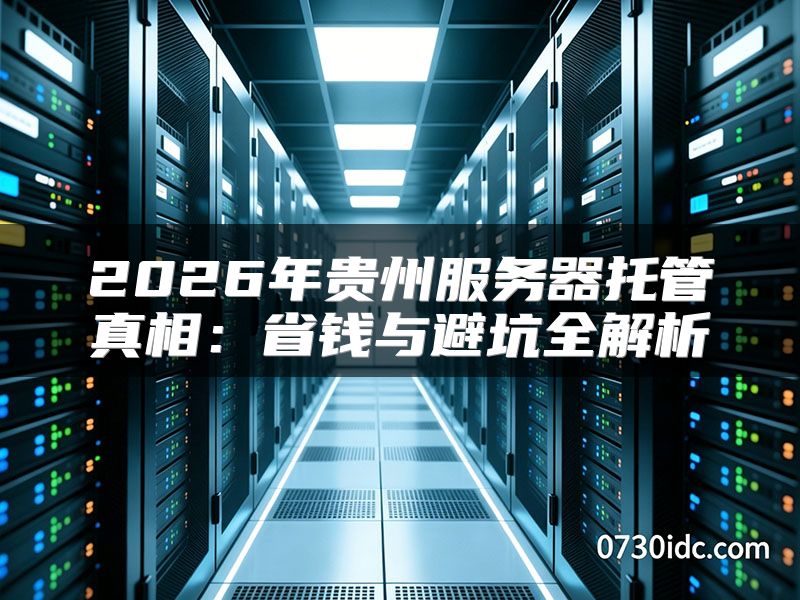 2026年贵州服务器托管真相：省钱与避坑全解析