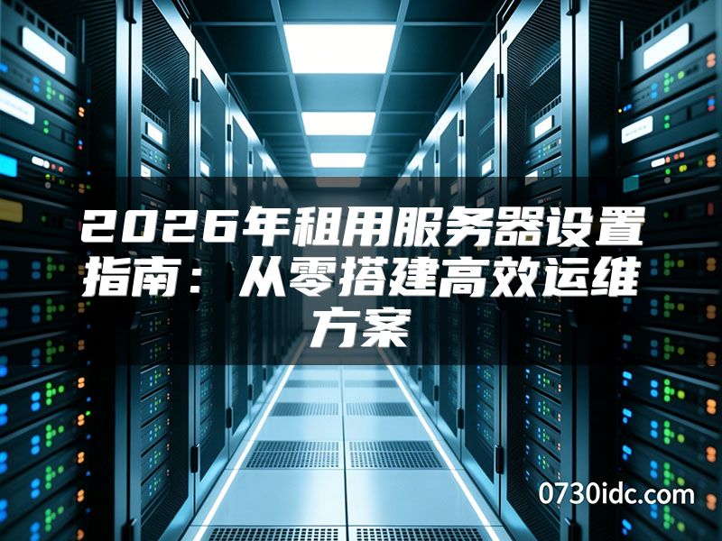 2026年租用服务器设置指南：从零搭建高效运维方案