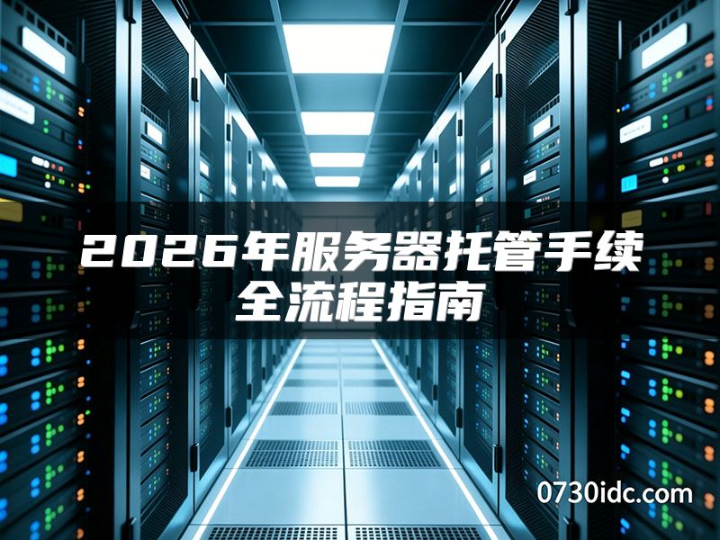 2026年服务器托管手续全流程指南