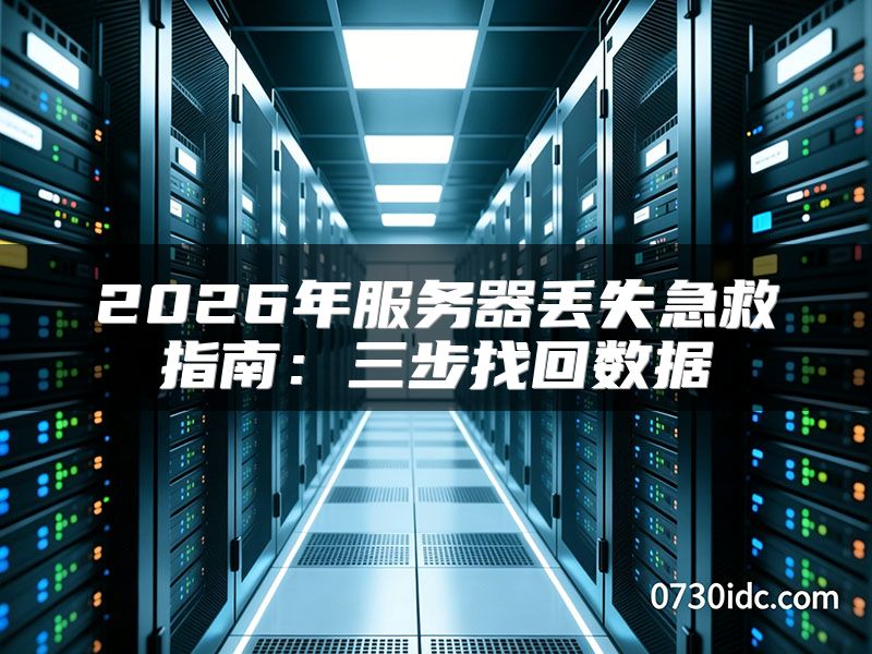 2026年服务器丢失急救指南：三步找回数据