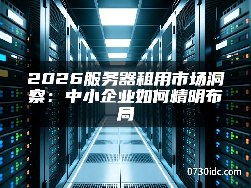 2026服务器租用市场洞察:中小企业如何精明布局