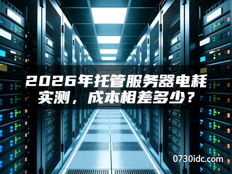 2026年托管服务器电耗实测，成本相差多少？