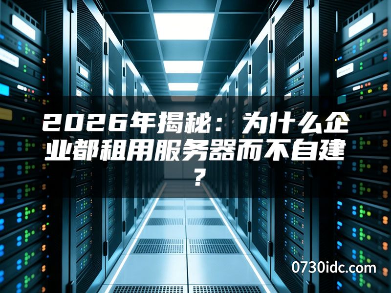 2026年揭秘:为什么企业都租用服务器而不自建?