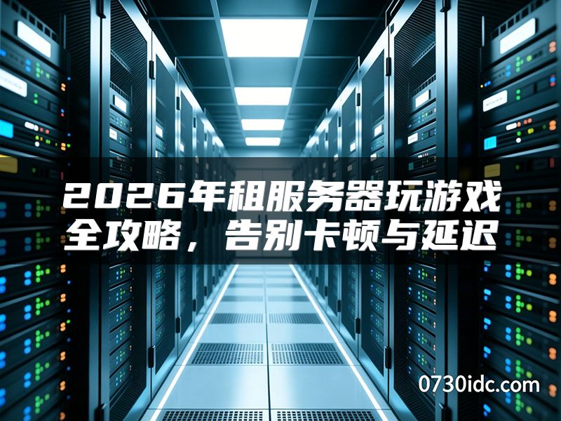 2026年租服务器玩游戏全攻略，告别卡顿与延迟