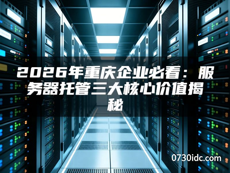 2026年重庆企业必看：服务器托管三大核心价值揭秘